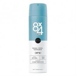 8x4 Erkek Deodorant  - Sprey Men No:09 Dry Cool 150 ml