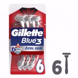 Gillette Blue 3 TFFKullan At Tıraş Bıçağı 6lı